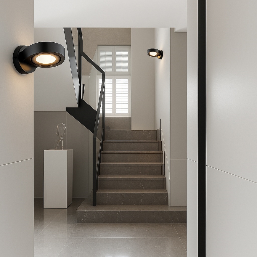 Argon 8900 - Vägglampa LOTUS 1xGX53/12W/230V svart