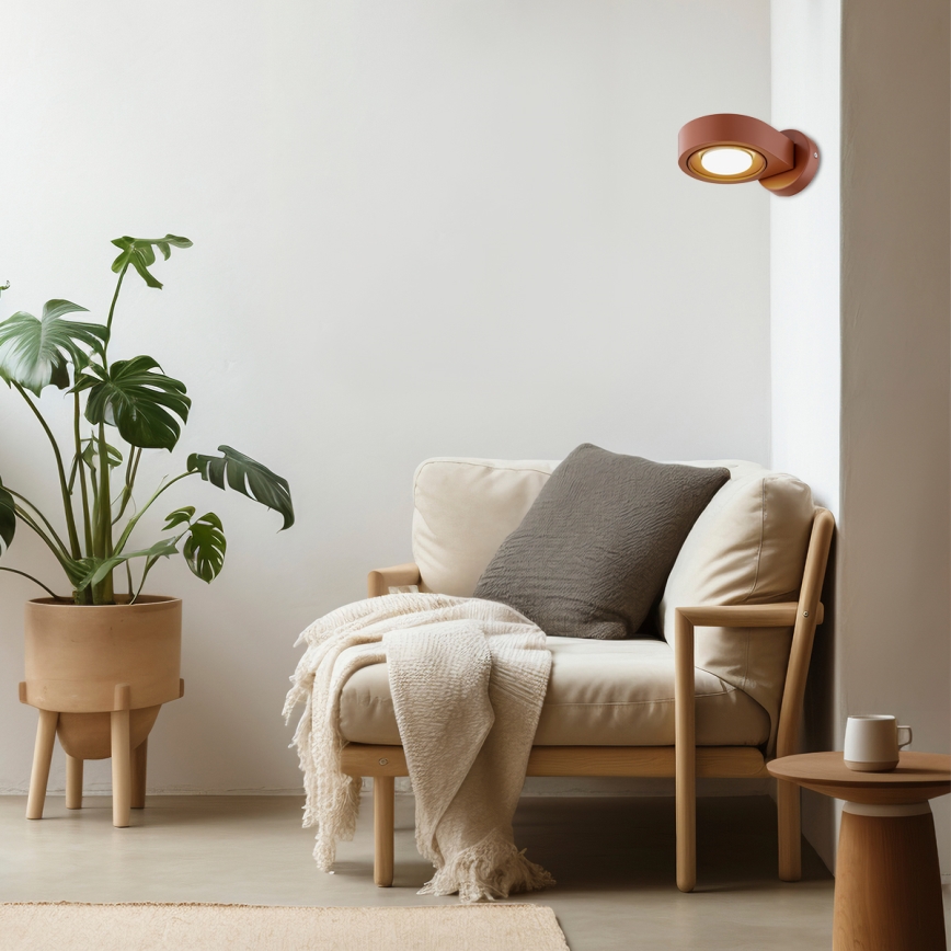 Argon 8902 - Vägglampa LOTUS 1xGX53/12W/230V terrakotta