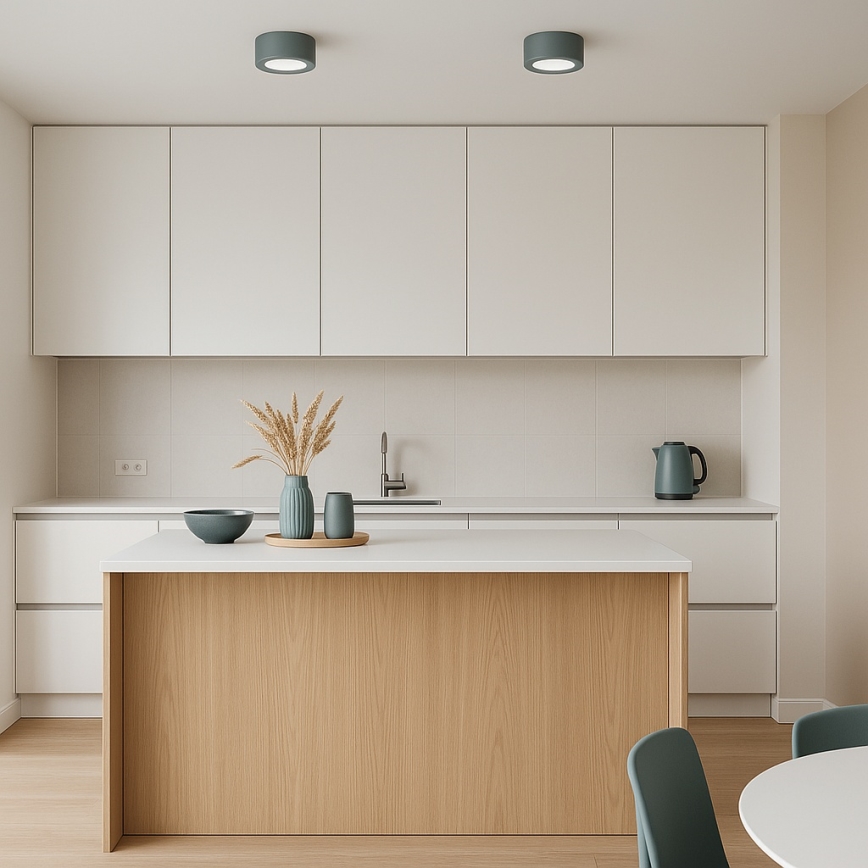 Argon 8917 - Taklampa ELORA 1xGX53/7W/230V Ø 11 cm grå