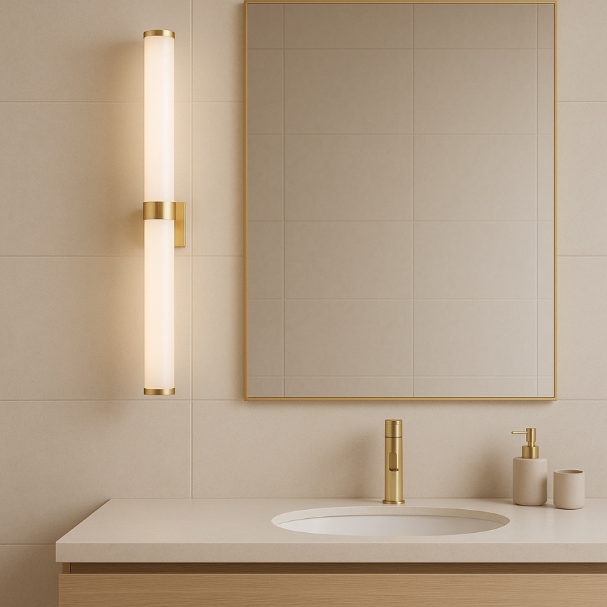 Argon 8926 - BATUMI LED-spegelbelysning för badrum LED/24W/230V 3000K IP44 guld