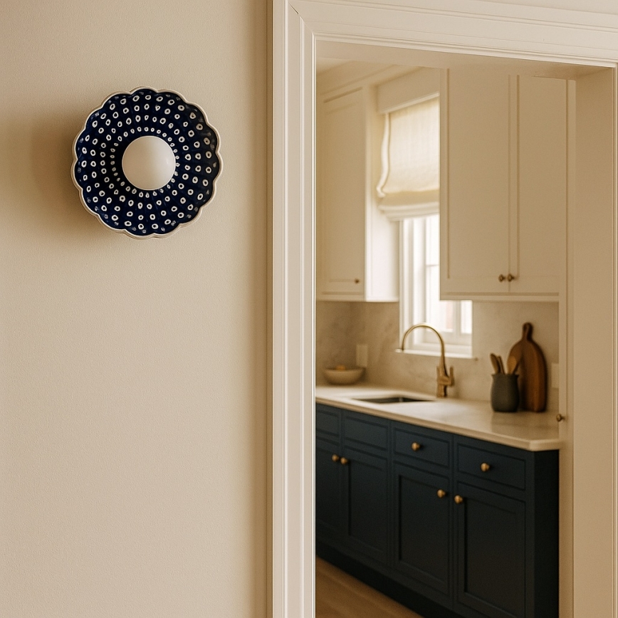 Argon 8933 - Vägglampa BOLL 1xG9/6W/230V blå