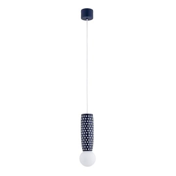 Argon 8937 - Pendellampa på vajer BOLL 1xG9/6W/230V blå