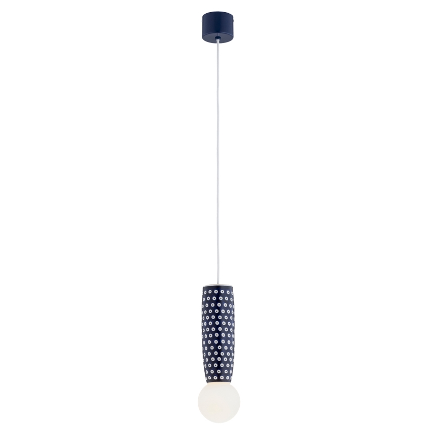 Argon 8937 - Pendellampa på vajer BOLL 1xG9/6W/230V blå