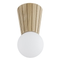 Argon 8973 - Badrumstaklampa VOLANTE 1xG9/6W/230V IP44 Ø 12 cm beige
