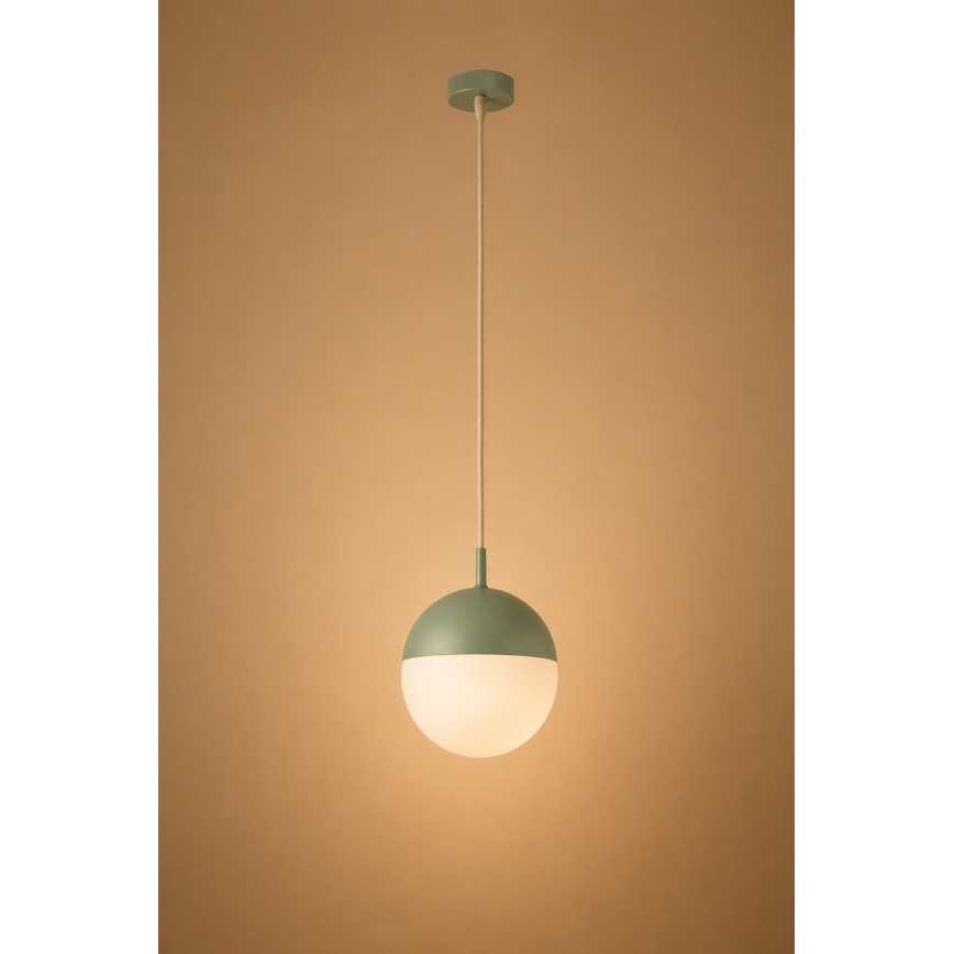 Argon 8999 - Utomhuspendel med vajer LIV 1xE27/15W/230V IP44 grön