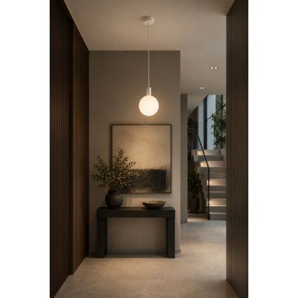 Argon 9004 - Utomhuspendel på vajer ORE 1xG9/6W/230V IP44 vit