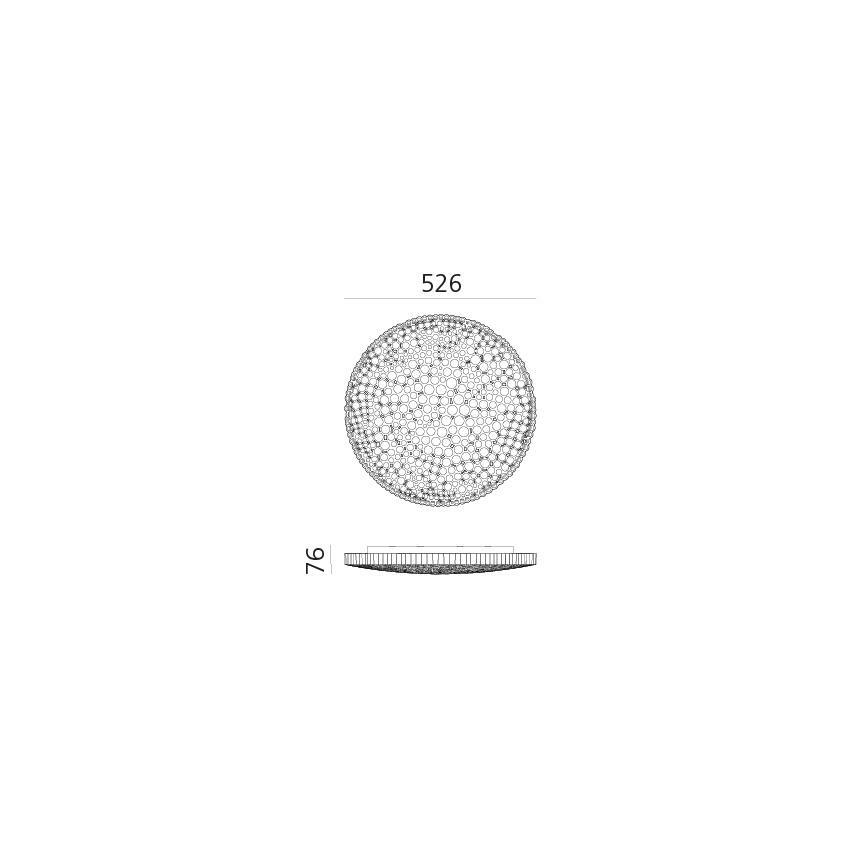 Artemide 0210010APP - LED Dimbar taklampa CALIPSO LED/50W/230V 3000K