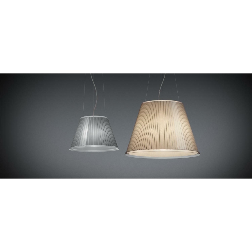 Artemide 1124020A - Ljuskrona med textilsladd CHOOSE MEGA 3xE27/12W/230V diameter 55 cm beige