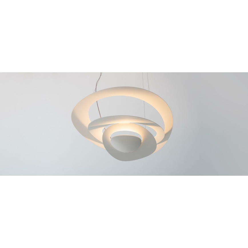 Artemide 1239010A - Ljuskrona med textilsladd PIRCE 1xR7s/11W/230V 97 cm vit