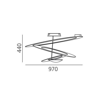 Artemide 1242010A - Taklampa PIRCE 1xR7s/11W/230V vit