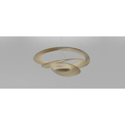 Artemide 1249020A - LED ljusreglerad ljuskrona på textilsladd PIRCE LED/27W/230V 3000K guld