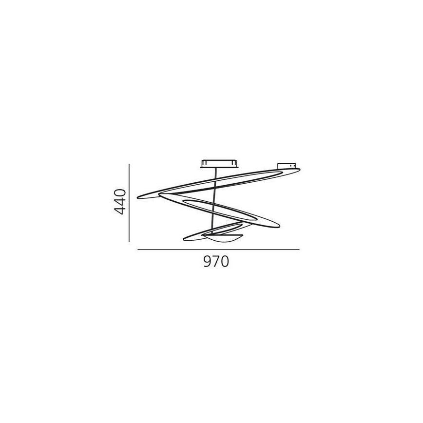 Artemide 1253110A - LED Dimbar taklampa PIRCE LED/44W/230V 3000K vit