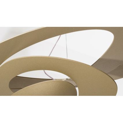 Artemide 1254120A - LED ljusreglerad ljuskrona på textilsladd PIRCE LED/44W/230V 3000K guld