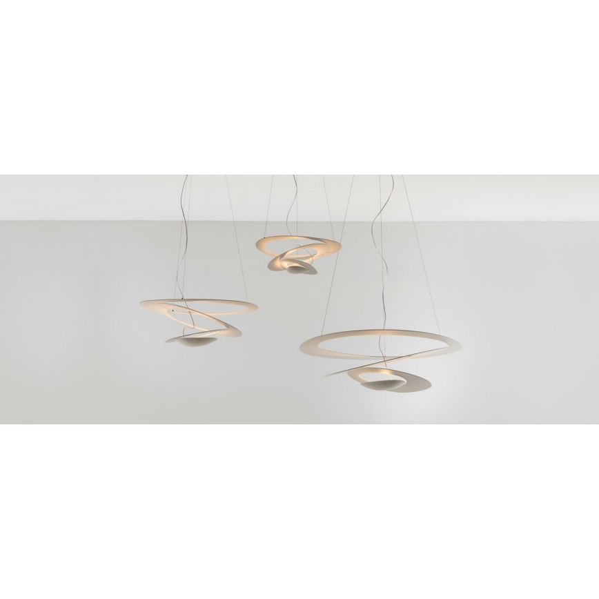 Artemide 1256110A - LED ljusreglerad ljuskrona på textilsladd PIRCE LED/44W/230V 3000K vit