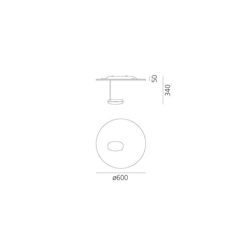 Artemide 1471110A - LED Dimbar taklampa DROPLET LED/29W/230V 3000K