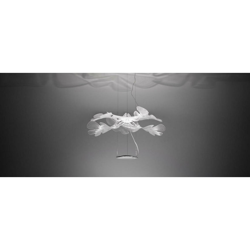 Artemide 1628010APP - LED ljusreglerad ljuskrona på textilsladd CHLOROPHILIA LED/44W/230V 3000K