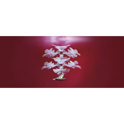 Artemide 1628110APP - LED ljusreglerad ljuskrona på textilsladd CHLOROPHILIA LED/44W/230V 3000K