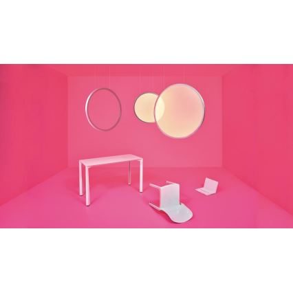 Artemide 1992010APP - LED ljusreglerad ljuskrona på textilsladd DISCOVERY LED/40W/230V 3000K antracit