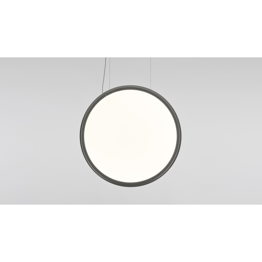 Artemide 1992310APP - LED RGBW Ljusreglerad ljuskrona på textilsladd DISCOVERY LED/42W/230V 2700-6500K antracit