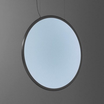 Artemide 1994210APP - LED ljusreglerad ljuskrona på textilsladd DISCOVERY LED/84W/230V 2700-6500K antracit