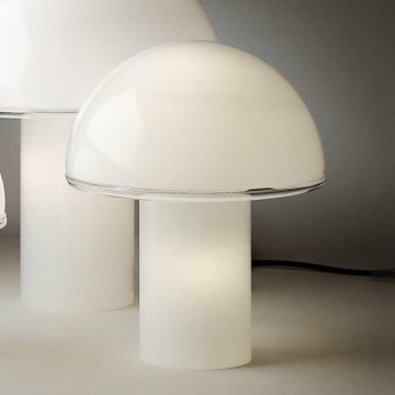 Artemide A006300 - Bordslampa ONFALE 1xE14/5W/230V + 1xE27/13W vit