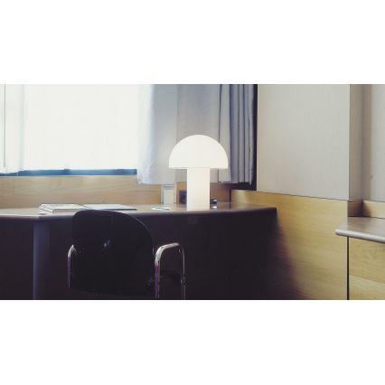 Artemide A006300 - Bordslampa ONFALE 1xE14/5W/230V + 1xE27/13W vit