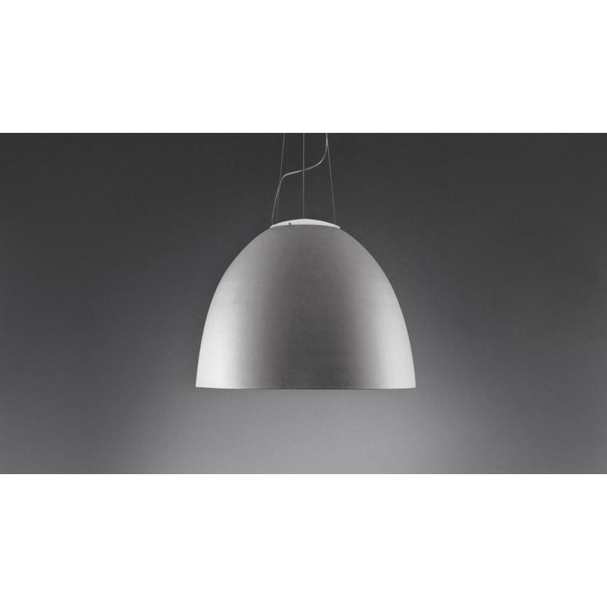 Artemide A243210 - LED ljusreglerad ljuskrona på textilsladd NUR LED/80W/230V 3000K diameter 90 cm grå