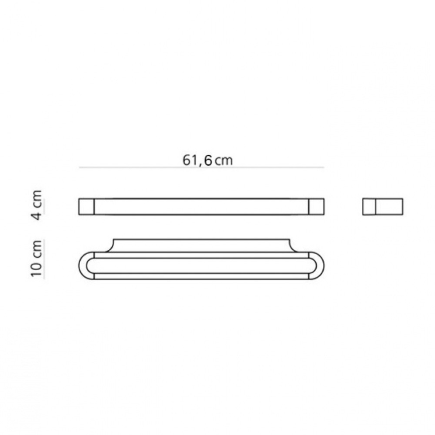 Artemide AR 1913040A - LED-vägglampa TALO 60 LED/25W/230V