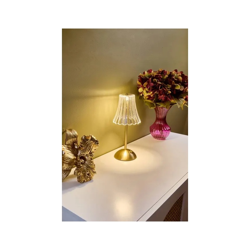 Atmosphera - LED-dimmbar, beröringsstyrd, uppladdningsbar bordslampa ANETH LED/3,7V 1800 mAh