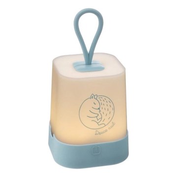 Atmosphera - Beröringsstyrd LED-uppladdningsbar nattlampa för barn RABBIT LED/3,7V 1200 mAh blå