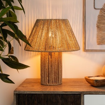 Atmosphera - Bordslampa ADRIA 1xE27/40W/230V jute