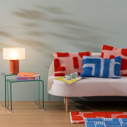 Atmosphera - Bordslampa ASTI 1xE27/60W/230V tegelröd