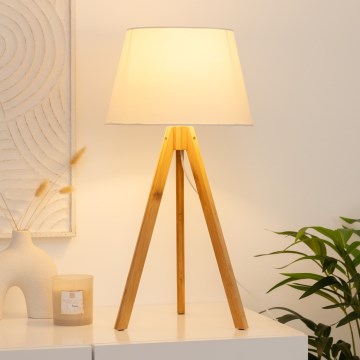 Atmosphera - Bordslampa BAHI 1xE14/40W/230V bambu