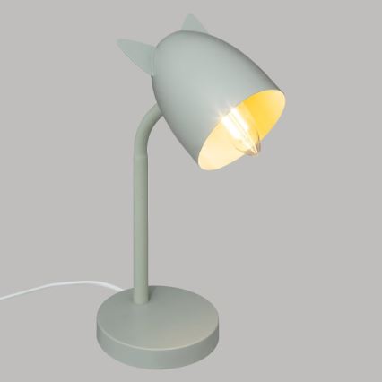 Atmosphera - Bordslampa för barn OREILLES 1xE14/40W/230V mintgrön
