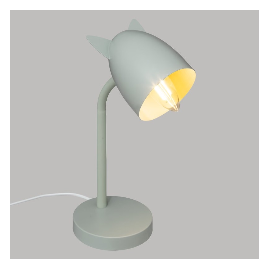 Atmosphera - Bordslampa för barn OREILLES 1xE14/40W/230V mintgrön