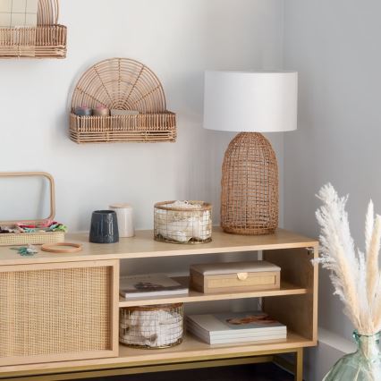 Atmosphera - Bordslampa KARLA 1xE27/25W/230V rotting