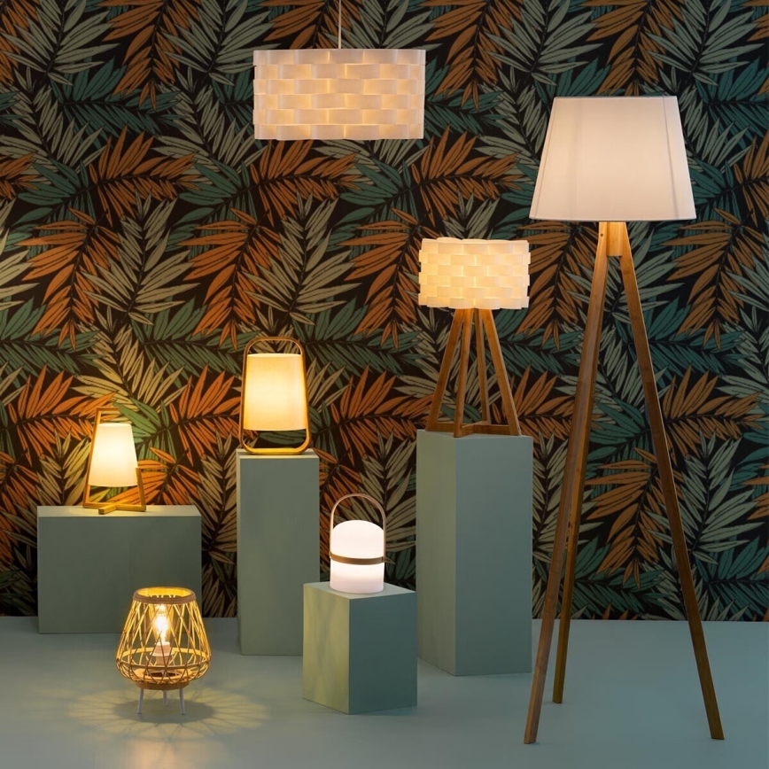 Atmosphera - Bordslampa MOKI 1xE14/40W/230V bambu