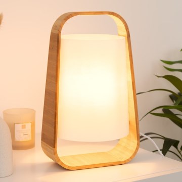 Atmosphera - Bordslampa REX 1xE14/40W/230V bambu