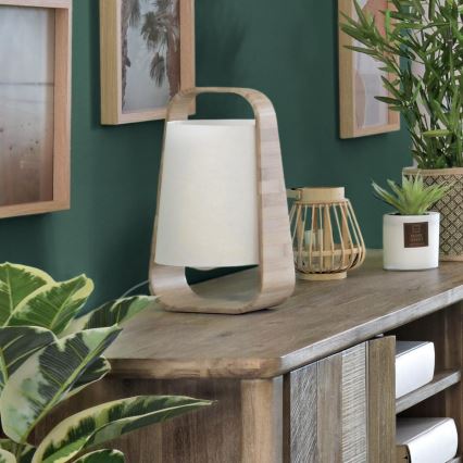 Atmosphera - Bordslampa REX 1xE14/40W/230V bambu