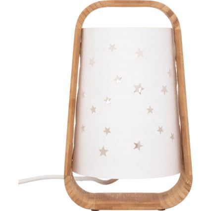 Atmosphera - Bordslampa STARS 1xE14/40W/230V bambu