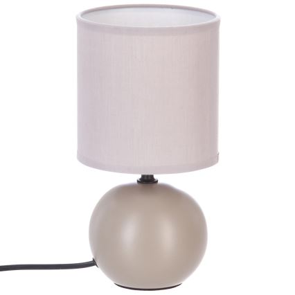 Atmosphera - Bordslampa TIMÉO 1xE14/60W/230V taupe/grädde