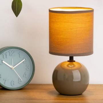 Atmosphera - Bordslampa TIMÉO 1xE14/60W/230V taupe