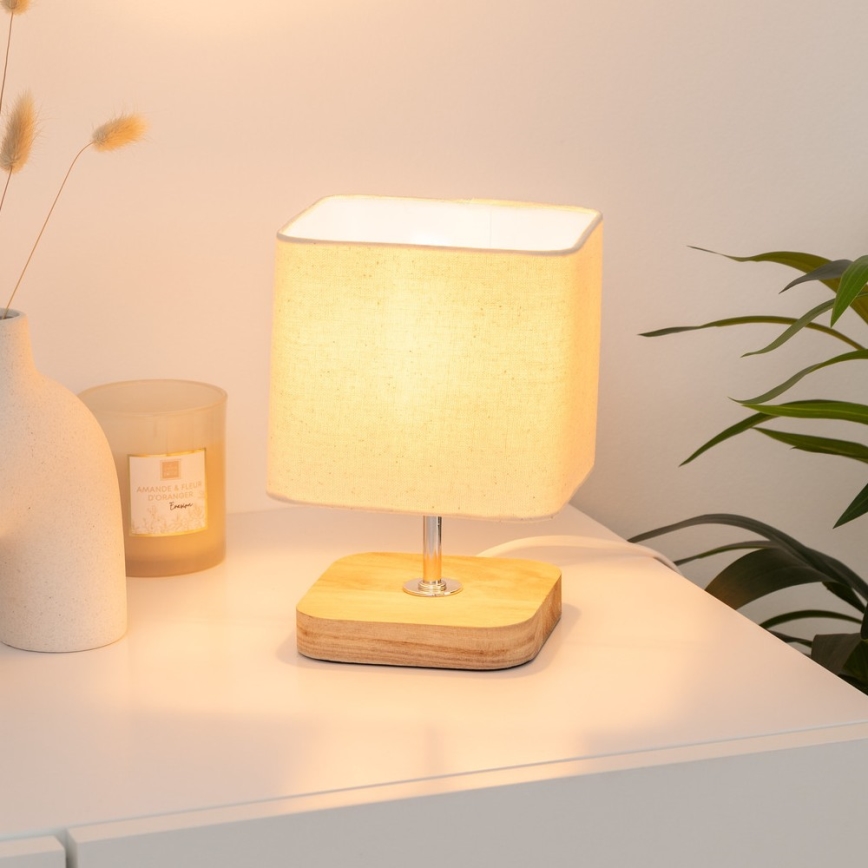 Atmosphera - Bordslampa TOXEY 1xE14/25W/230V tall/beige