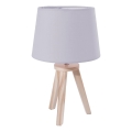 Atmosphera - Bordslampa TRIPOD 1xE14/40W/230V furu/grå