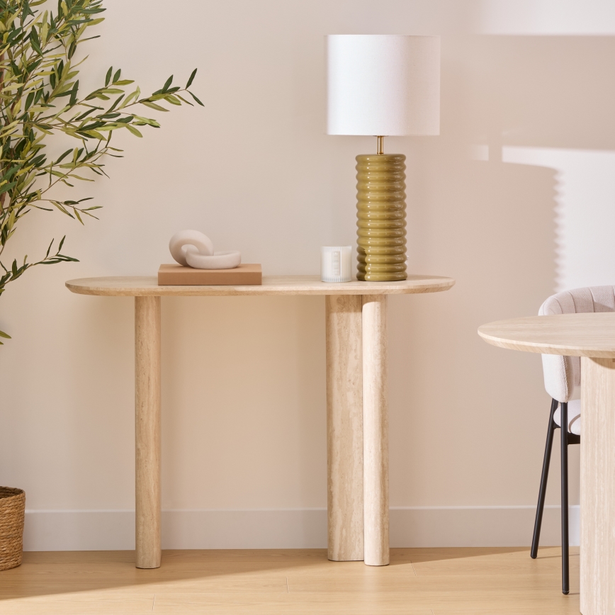 Atmosphera - Bordslampa VINUS 1xE27/60W/230V khakigrön