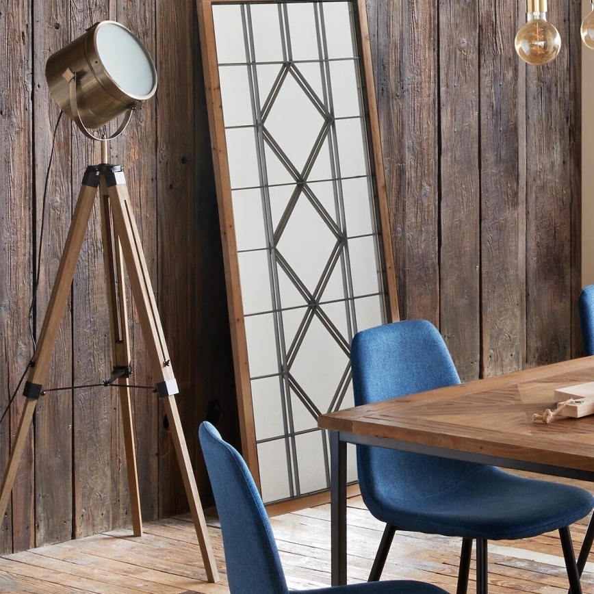 Atmosphera - Golvlampa EBOR 1xE27/25W/230V tall/mässing