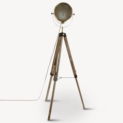 Atmosphera - Golvlampa EBOR 1xE27/25W/230V tall/mässing