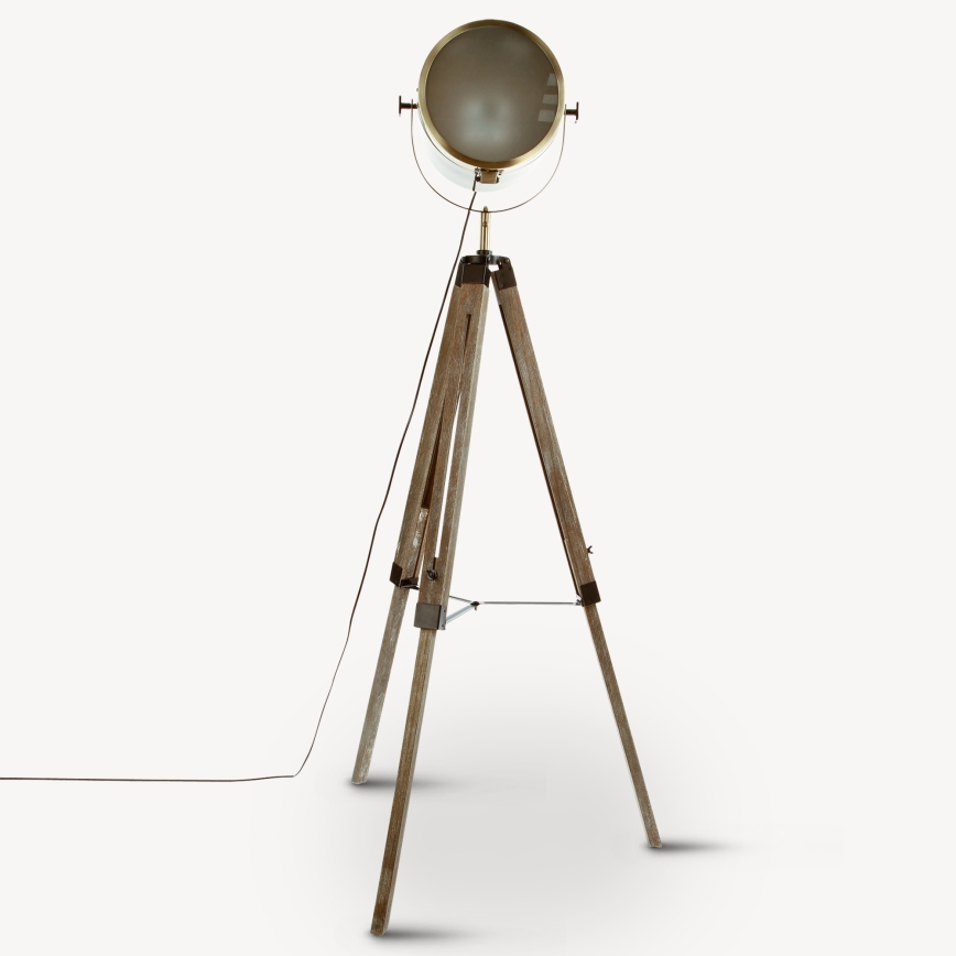 Atmosphera - Golvlampa EBOR 1xE27/25W/230V tall/mässing