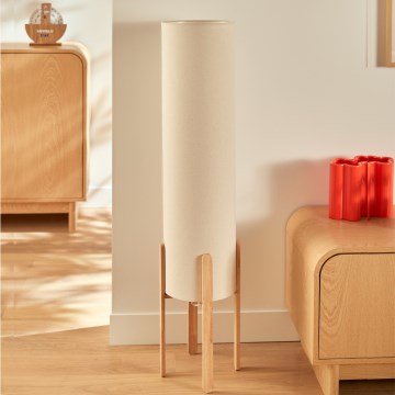 Atmosphera - Golvlampa KEYAH 1xE27/25W/230V gummiträ