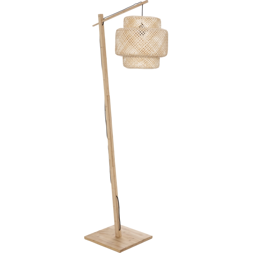 Atmosphera - Golvlampa LIBY 1xE27/40W/230V bambu